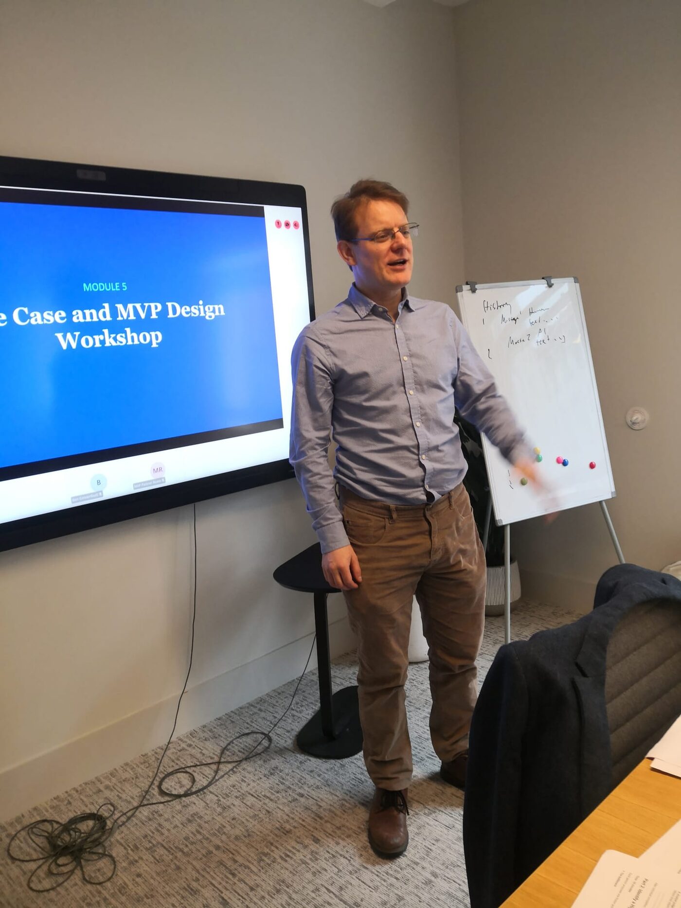 In-person AI Strategy workshop delivered for a geopolitical consultancy tailored to their requirements, covering AI and ML fundamentals, AI workflow automation with Activepieces, and Python frameworks.